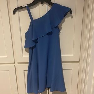 Girls Blue one shoulder dress size 7/8